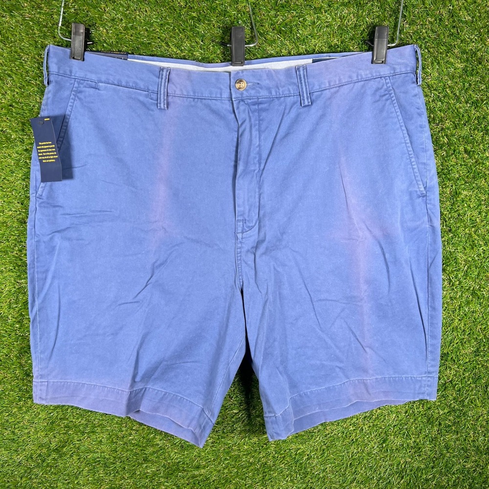 Polo Ralph Lauren Mens 40 Blue Stretch Classic Fit 9 Inch Chino Shorts NWT